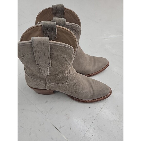 Tecovas The Lucy Women's Western Boots Size 8B Gray Suede - Picture 2 of 7